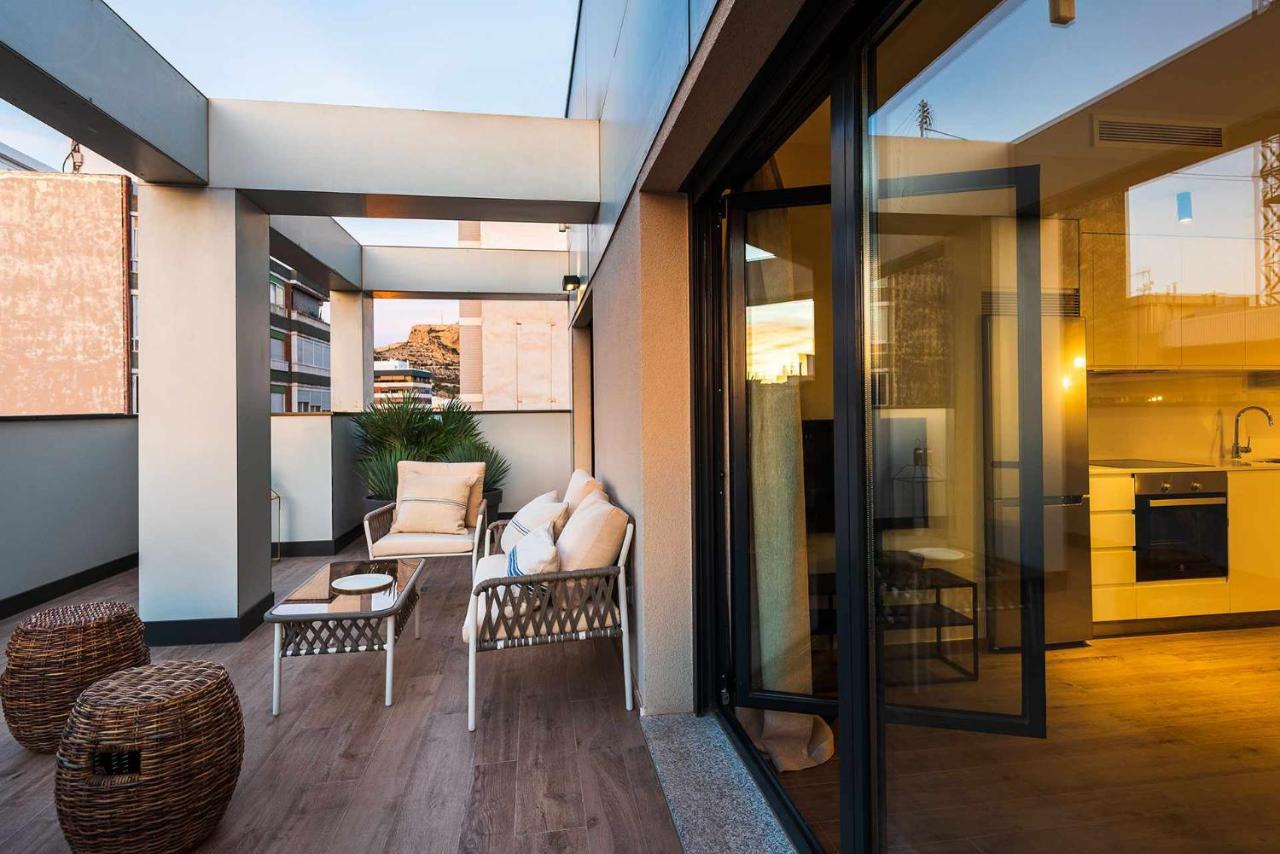 Apartamento Bguest Con Terraza Alicante Dış mekan fotoğraf